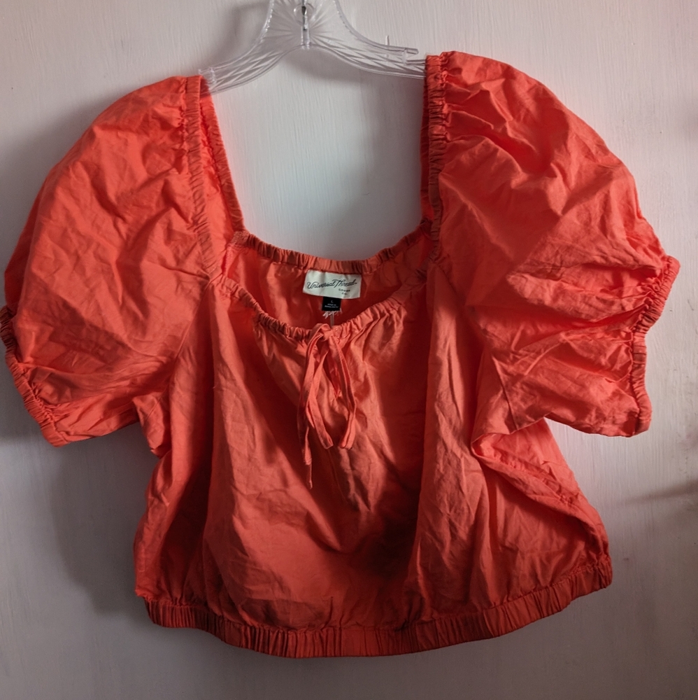 Universal Thread Puff Sleeve Crop Top